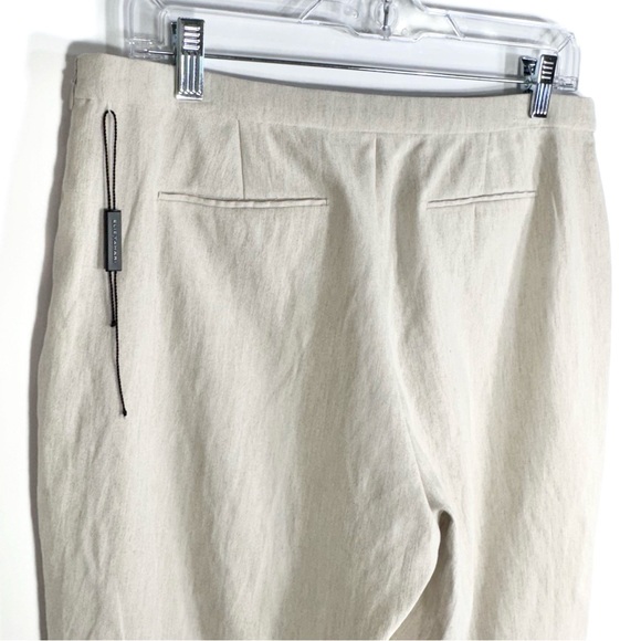 NWT Elie Tahari Linen Blend Neutral Beige Bermuda Knee Length Walking Shorts 10 - Picture 4 of 11